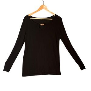 Versatile Black Long Sleeve Top for Women Small